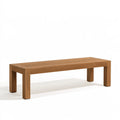 Panca da giardino 150 x 40 x 45 cm in legno marrone con seduta a doghe